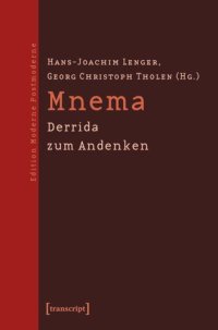 cover of the book Mnema: Derrida zum Andenken