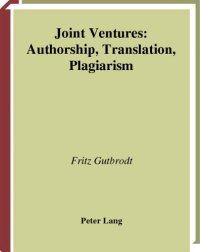 cover of the book Joint Ventures: Authorship, Translation, Plagiarism 