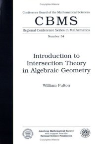 cover of the book Introduction to Intersection Theory in Algebraic Geometry 