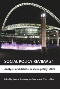 cover of the book Social Policy Review 21: Analysis and debate in social policy, 2009