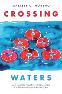 cover of the book Crossing Waters: Undocumented Migration in Hispanophone Caribbean and Latinx Literature & Art