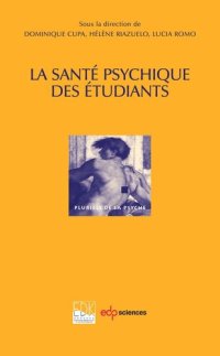 cover of the book La santé psychique des étudiants