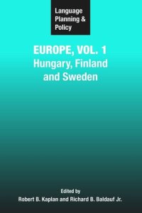 cover of the book Language Planning and Policy in Europe, Vol. 1: Hungary, Finland and Sweden