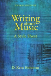 cover of the book Writing about Music: A Style Sheet