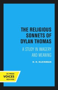 cover of the book The Religious Sonnets of Dylan Thomas