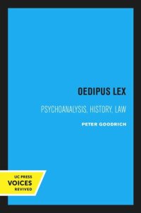 cover of the book Oedipus Lex