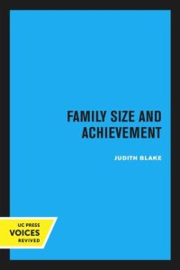 cover of the book Family Size and Achievement