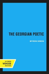 cover of the book The Georgian Poetic