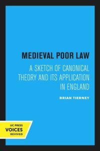 cover of the book Medieval Poor Law