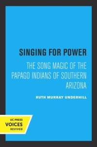 cover of the book Singing for Power: The Song Magic of the Papago Indians of Southern Arizona