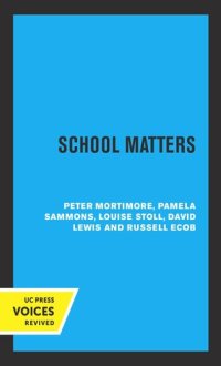 cover of the book School Matters