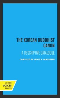 cover of the book The Korean Buddhist Canon: A Descriptive Catalogue