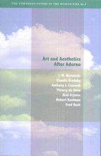 cover of the book Art and Aesthetics after Adorno