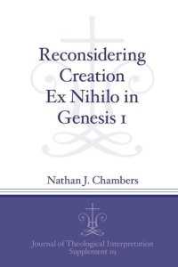 cover of the book Reconsidering Creation Ex Nihilo in Genesis 1