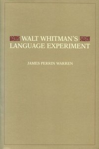 cover of the book Walt Whitman's Language Experiment