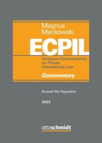 cover of the book Magnus/Mankowski, European Commentaries on Private International Law: Brussels IIter Regulation