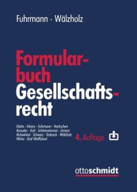 cover of the book Formularbuch Gesellschaftsrecht