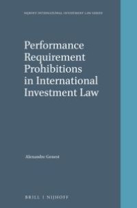 cover of the book Performance Requirement Prohibitions in International Investment Law