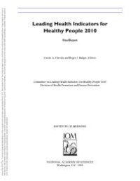 cover of the book Leading Health Indicators for Healthy People 2010: Final Report