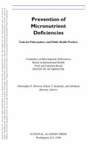 cover of the book Prevention of Micronutrient Deficiencies: Tools for Policymakers and Public Health Workers