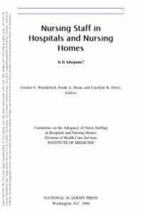 cover of the book Nursing Staff in Hospitals and Nursing Homes: Is It Adequate?