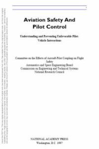 cover of the book Aviation Safety and Pilot Control: Understanding and Preventing Unfavorable Pilot-Vehicle Interactions