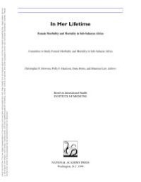 cover of the book In Her Lifetime: Female Morbidity and Mortality in Sub-Saharan Africa