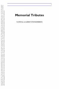 cover of the book Memorial Tributes: Volume 1