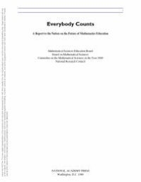 cover of the book Everybody Counts: A Report to the Nation on the Future of Mathematics Education