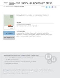 cover of the book Dietary Reference Intakes for Calcium and Vitamin D