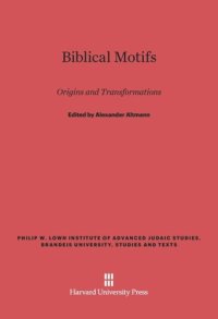 cover of the book Biblical Motifs: Origins and Transformations