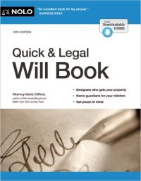 cover of the book Quick & Legal Will Book (Quick & Legal Will Books) [Team-IRA] (True PDF)