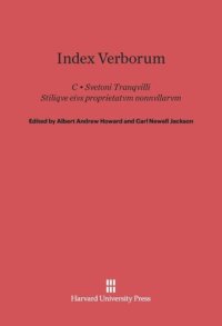 cover of the book Index Verborum: Stilique Eius Proprietatum Nonnullarum