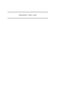 cover of the book Minding the Law