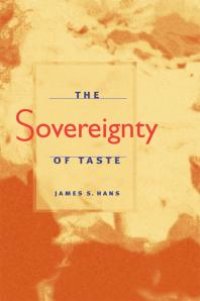 cover of the book The Sovereignty of Taste