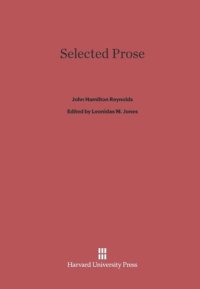 cover of the book Selected Prose