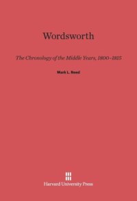 cover of the book Wordsworth: The Chronology of the Middle Years, 1800–1815