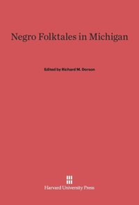 cover of the book Negro Folktales in Michigan