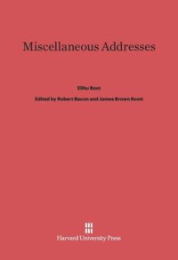 cover of the book Miscellaneous Addresses