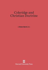 cover of the book Coleridge and Christian Doctrine