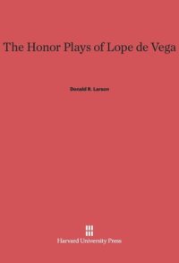 cover of the book The Honor Plays of Lope de Vega