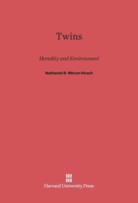 cover of the book Twins: Heredity and Environment