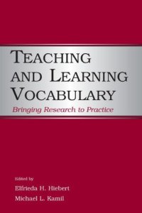 cover of the book Teaching and Learning Vocabulary: Bringing Research to Practice