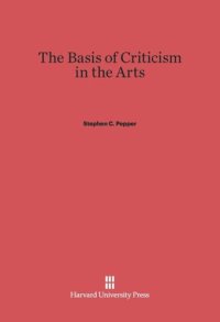 cover of the book The Basis of Criticism in the Arts