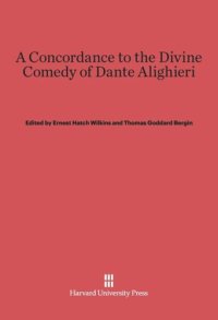 cover of the book A Concordance to the Divine Comedy of Dante Alighieri