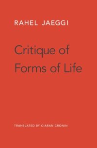 cover of the book Critique of Forms of Life