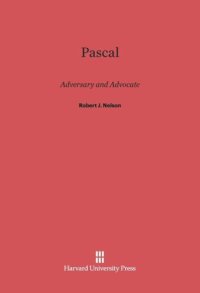 cover of the book Pascal: Adversary and Advocate