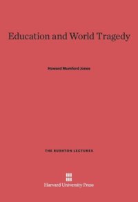 cover of the book Education and World Tragedy