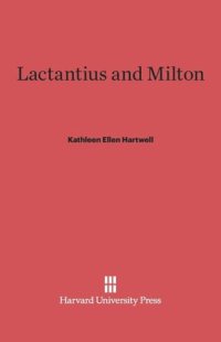 cover of the book Lactantius and Milton