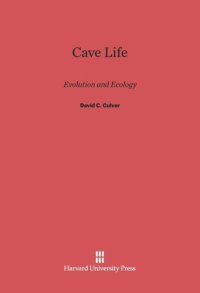 cover of the book Cave Life: Evolution and Ecology